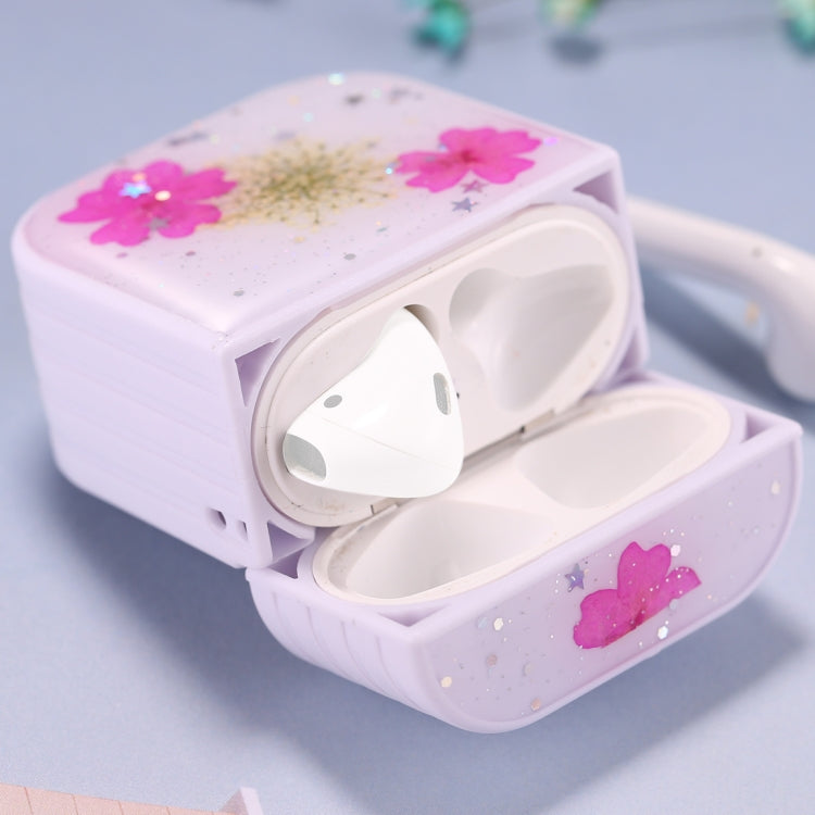 Étui de protection pour écouteurs sans fil AirPods 1/2, motif floral, pour dames