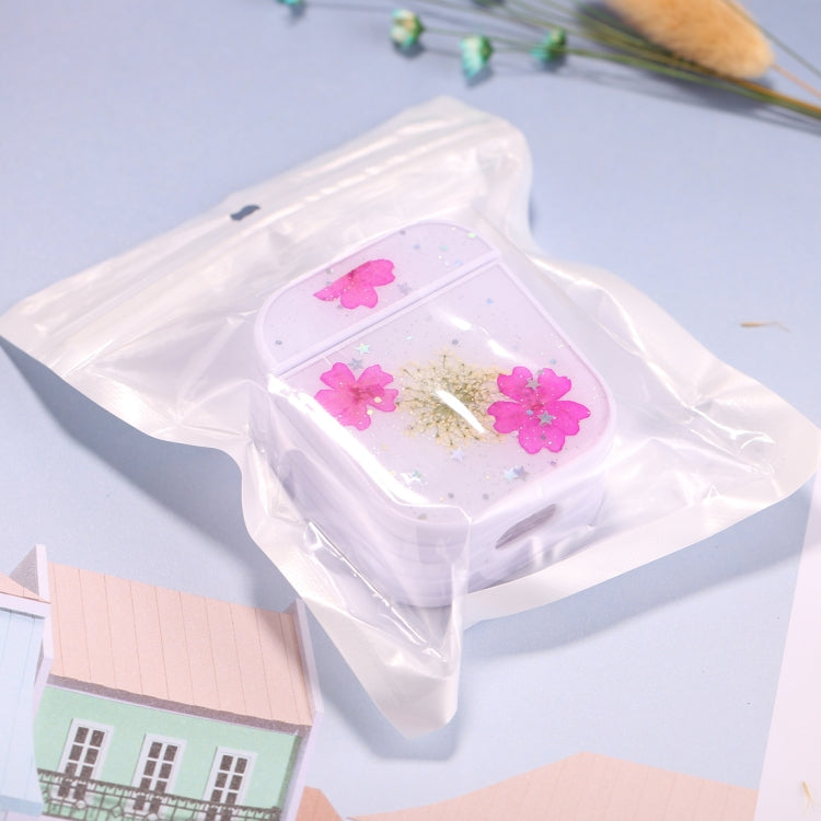 Étui de protection pour écouteurs sans fil AirPods 1/2, motif floral, pour dames