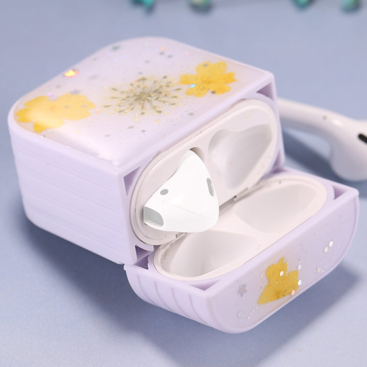 For AirPods 1 / 2 Beautiful Ladies Flowers Pattern Wireless Earphone Protective Case, For AirPods 1 / 2