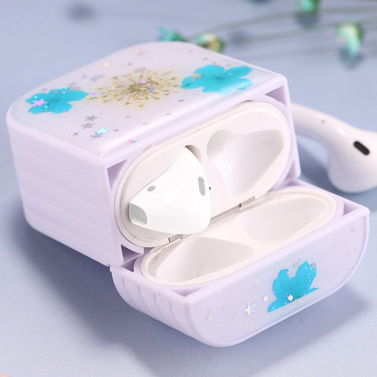 Étui de protection pour écouteurs sans fil AirPods 1/2, motif floral, pour dames