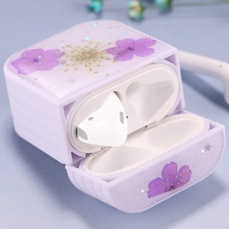 For AirPods 1 / 2 Beautiful Ladies Flowers Pattern Wireless Earphone Protective Case, For AirPods 1 / 2