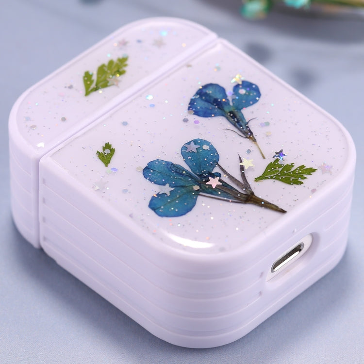 For AirPods 1 / 2 Gypsophila Flowers Pattern Wireless Earphone Protective Case, For AirPods 1 / 2