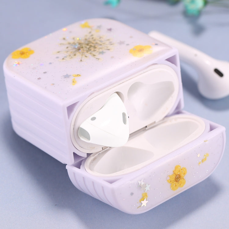 For AirPods 1 / 2 Gypsophila Flowers Pattern Wireless Earphone Protective Case, For AirPods 1 / 2