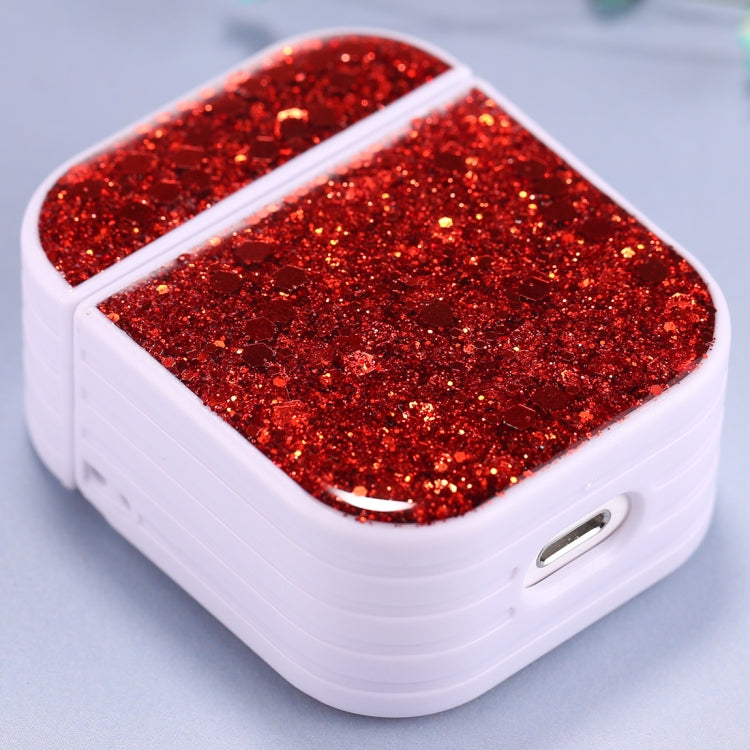 Étui de protection à paillettes pour écouteurs sans fil AirPods 1/2