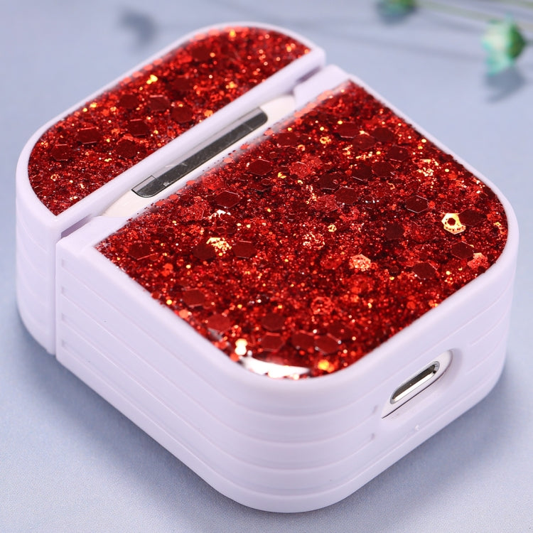 Étui de protection à paillettes pour écouteurs sans fil AirPods 1/2