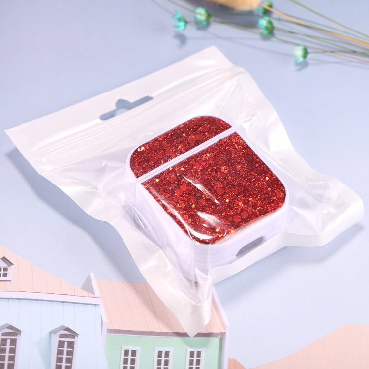 Étui de protection à paillettes pour écouteurs sans fil AirPods 1/2