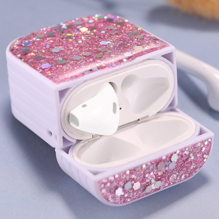 Étui de protection à paillettes pour écouteurs sans fil AirPods 1/2