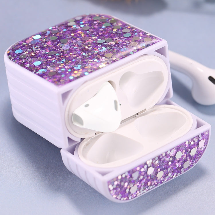 Étui de protection à paillettes pour écouteurs sans fil AirPods 1/2