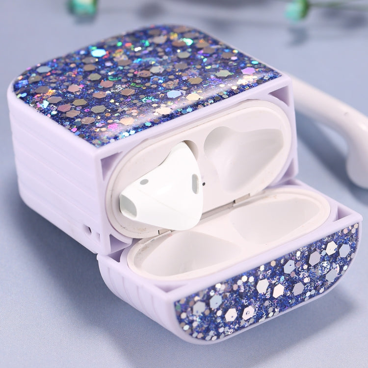 Étui de protection à paillettes pour écouteurs sans fil AirPods 1/2