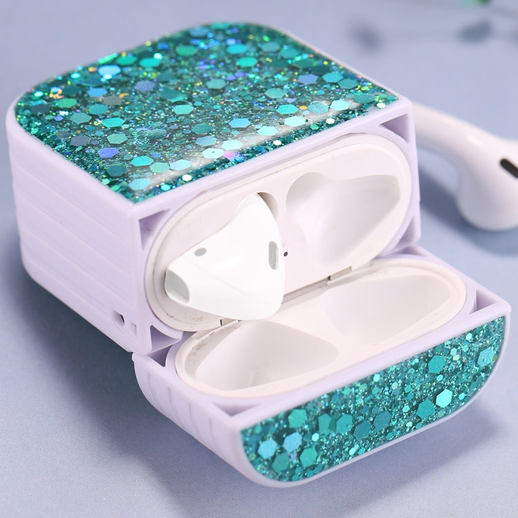Étui de protection à paillettes pour écouteurs sans fil AirPods 1/2