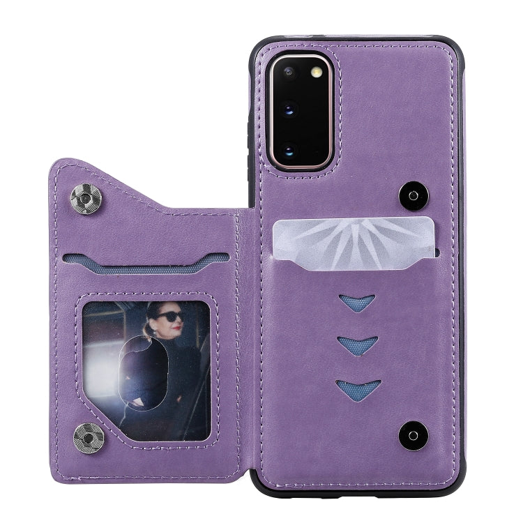 Cat Bee Embossing Pattern Shockproof Protective Case with Card Slots & Photo Frame, For Galaxy S20, For Galaxy S20 Plus, For Galaxy S20 Ultra