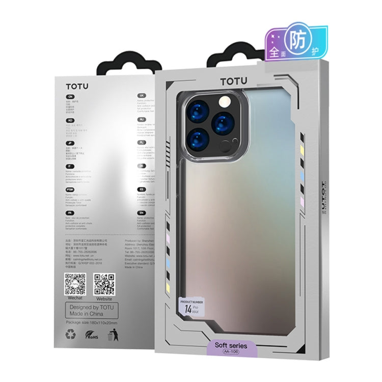 Coque TPU TOTUDESIGN AA-106 Crystal Shield Series pour iPhone 14, iPhone 14 Plus, iPhone 14 Pro, iPhone 14 Pro Max