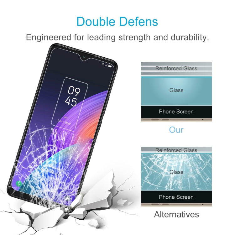 50 PCS 0.26mm 9H 2.5D Tempered Glass Film