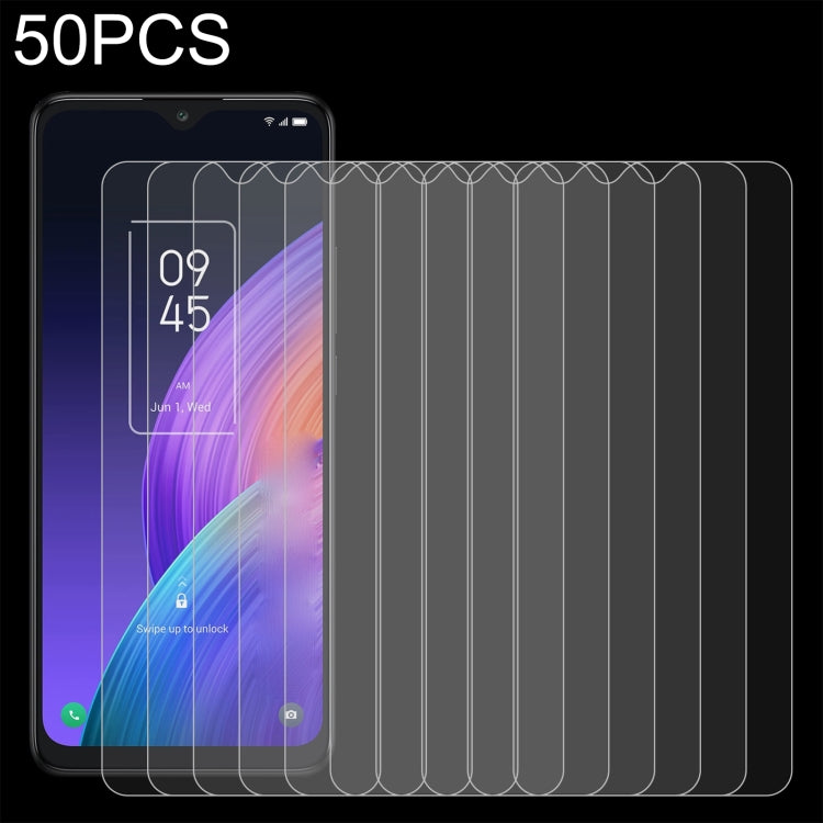 50 PCS 0.26mm 9H 2.5D Tempered Glass Film