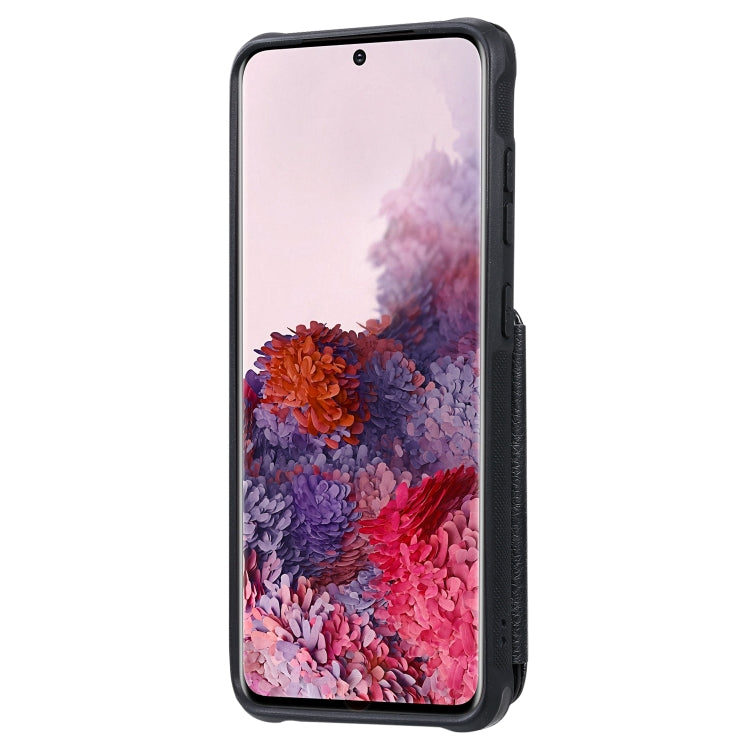 Zipper Double Buckle Shockproof Protective Case with Stand & Photo Holder & Wallet Function, For Galaxy S20, For Galaxy S20+, For Galaxy S20 Ultra