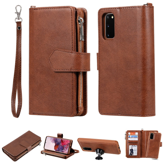 Galaxy S20 Ultra shockproof case with card slots and bracket stand front view