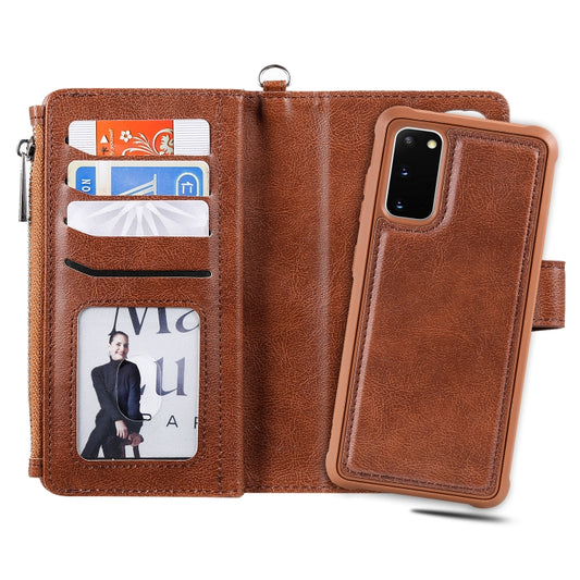 Samsung Galaxy S20+ protective case with multiple card slots and wallet compartments
