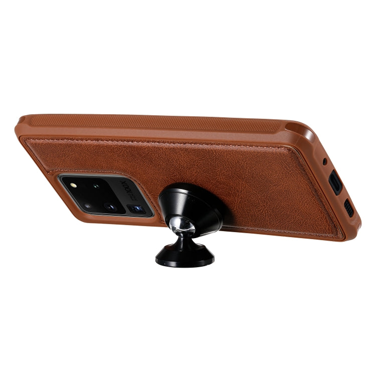 2 in 1 Solid Color Zipper Shockproof Protective Case with Card Slots & Bracket & Photo Holder & Wallet Function