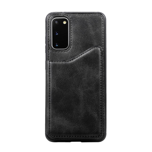 Horizontal flip design Galaxy S20 Plus leather case featuring protective frame