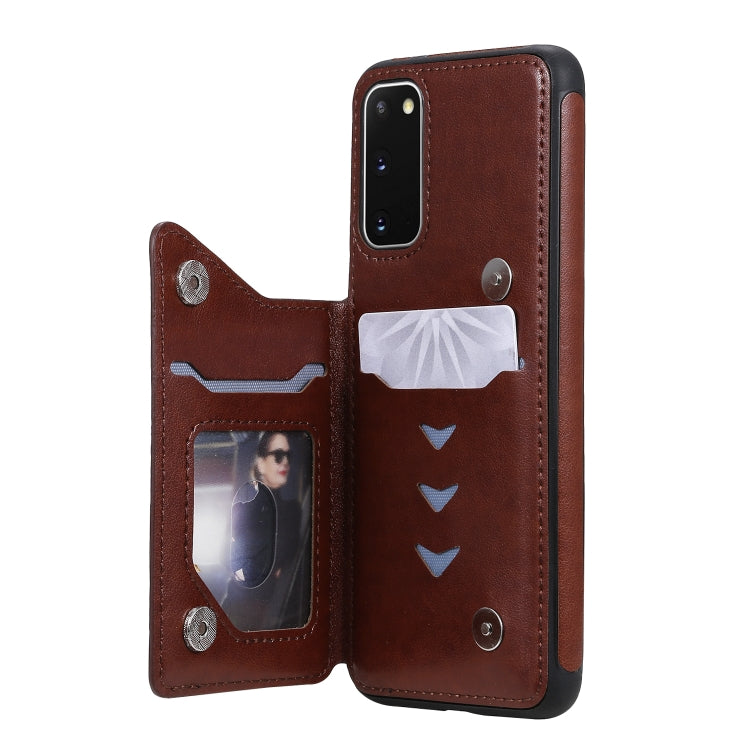 Skull Embossing Pattern Shockproof Protective Case with Card Slots & Photo Frame, For Galaxy S20, For Galaxy S20 Plus, For Galaxy S20 Ultra