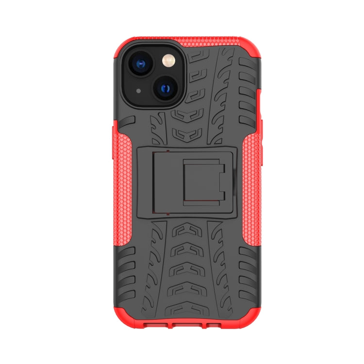 Tire Texture TPU + PC Phone Case with Holder, For iPhone 14, For iPhone 14 Plus, For iPhone 14 Pro