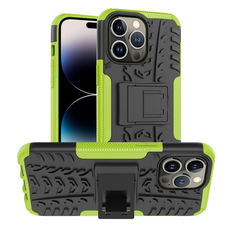 Tire Texture TPU + PC Phone Case with Holder, For iPhone 14, For iPhone 14 Plus, For iPhone 14 Pro