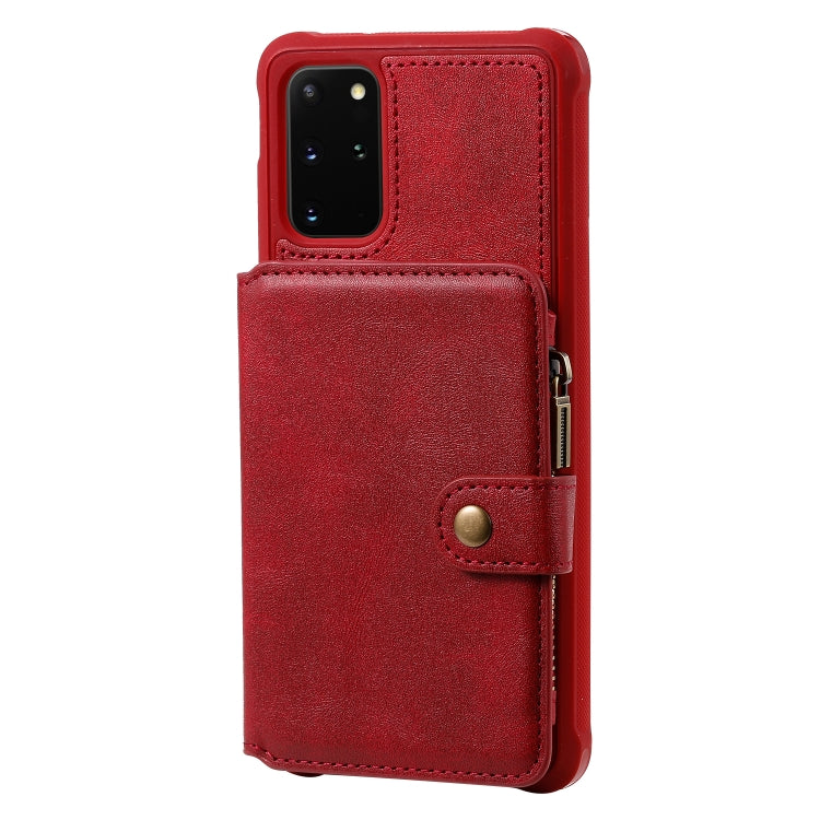 Zipper Shockproof Protective Case with Card Slots & Bracket & Photo Holder & Wallet Function, For Galaxy S20, For Galaxy S20+, For Galaxy S20 Ultra