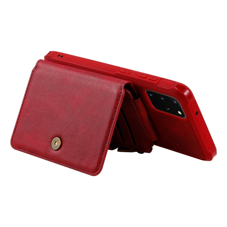 Zipper Shockproof Protective Case with Card Slots & Bracket & Photo Holder & Wallet Function, For Galaxy S20, For Galaxy S20+, For Galaxy S20 Ultra