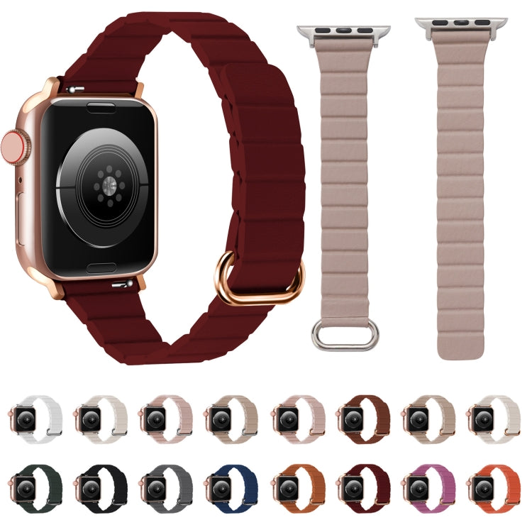 Reverse Buckle Magnetic Watch Band, For Apple Watch Series 8&7 45mm / SE 2&6&SE&5&4 44mm