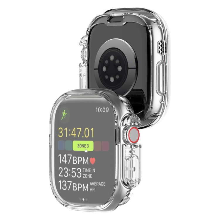 TPU All-inclusive Transparent Protective Case For Apple Watch Ultra 49mm / Apple Watch Ultra 2 49mm, For Apple Watch Ultra 49mm / Apple Watch Ultra 2 49mm