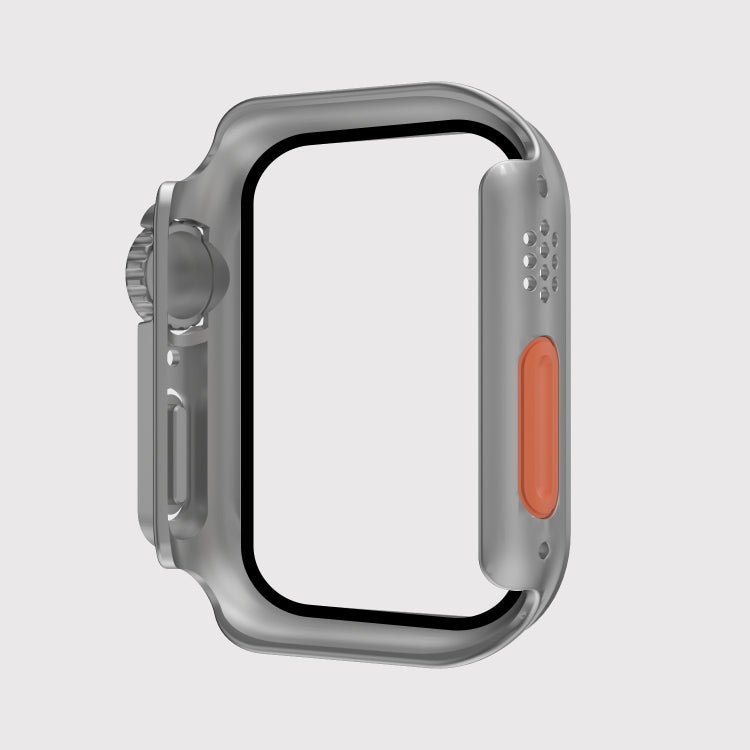 For Apple Watch Series 9 / 8 / 7 45mm Film PC Watch Case with Detachable Button, For Apple Watch Series 9 / 8 / 7 45mm
