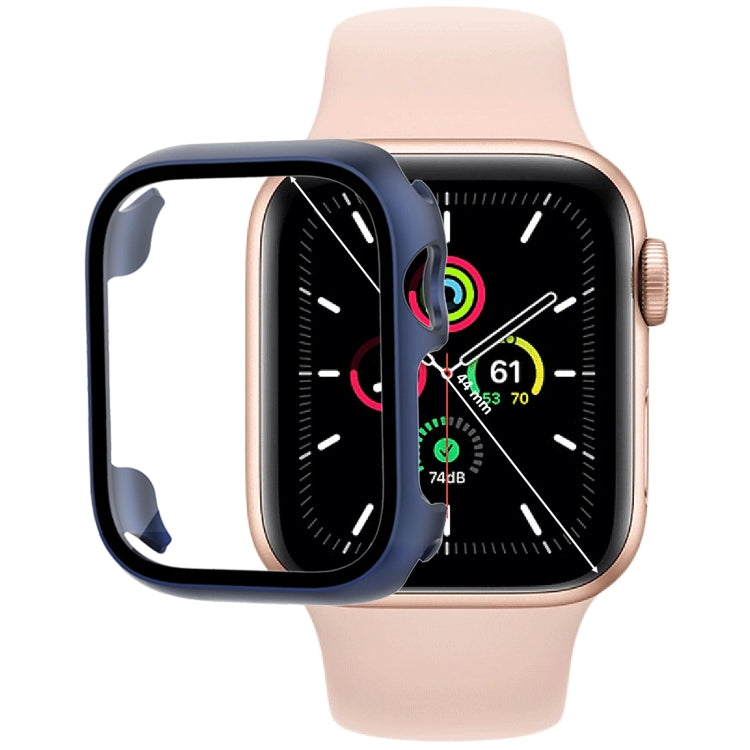 Tempered Glass Film PC Watch Case, For Apple Watch Series SE 3&SE 2&6&SE&5&4 40mm, For Apple Watch Series SE 3&SE 2&6&SE&5&4 44mm