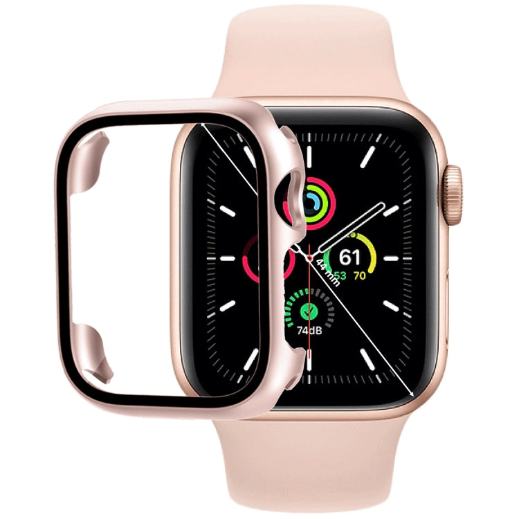 Tempered Glass Film PC Watch Case, For Apple Watch Series SE 3&SE 2&6&SE&5&4 40mm, For Apple Watch Series SE 3&SE 2&6&SE&5&4 44mm