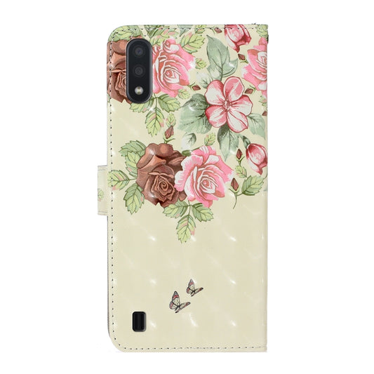 Durable leather flip wallet case compatible with Galaxy A01 phone protection