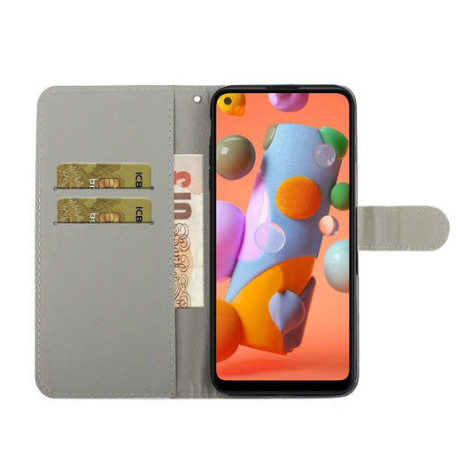 Durable Samsung A21 flip case with multiple card slots and money pocket