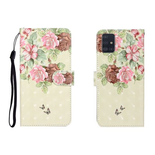 3D colored leather flip case with card slots for Galaxy A51, S20, S20 Ultra