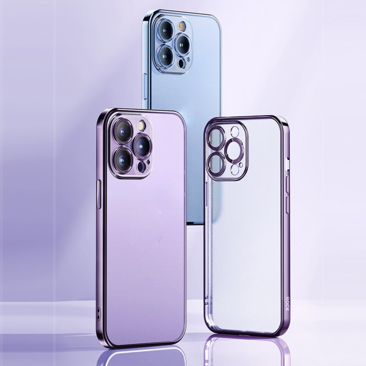 Coque de téléphone plaquée givrée ROCK, pour iPhone 14, iPhone 14 Plus, iPhone 14 Pro, iPhone 14 Pro Max