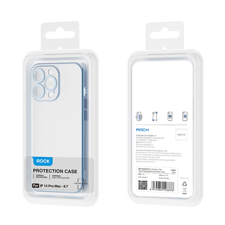 Coque de téléphone plaquée givrée ROCK, pour iPhone 14, iPhone 14 Plus, iPhone 14 Pro, iPhone 14 Pro Max