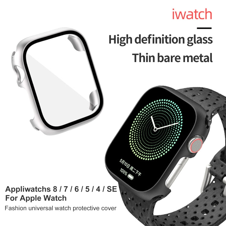 Tempered Glass Film PC Watch Case, For Apple Watch Series 9 / 8 / 7 45mm, For Apple Watch Series 9 / 8 / 7 41mm, For Apple Watch Ultra 49mm / Apple Watch Ultra 2 49mm