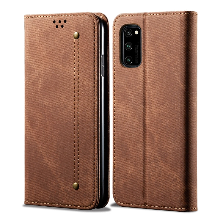 Denim Texture Casual Style Horizontal Flip Leather Case with Holder & Card Slots & Wallet, For Huawei Honor 30, For Huawei Honor 30S