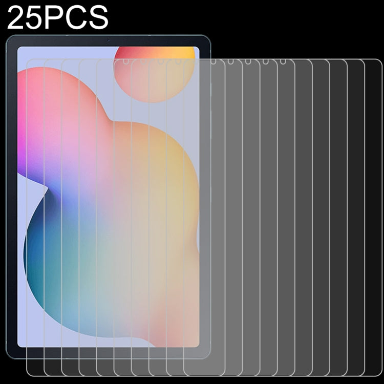 Lot de 25 films en verre trempé antidéflagrants 9H (0,3 mm) pour Galaxy Tab S6 Lite P610/P615/S6 Lite 2024, pour tablette Alcatel 3T 2019 10 pouces, pour Galaxy Tab S6 Lite P610/P615