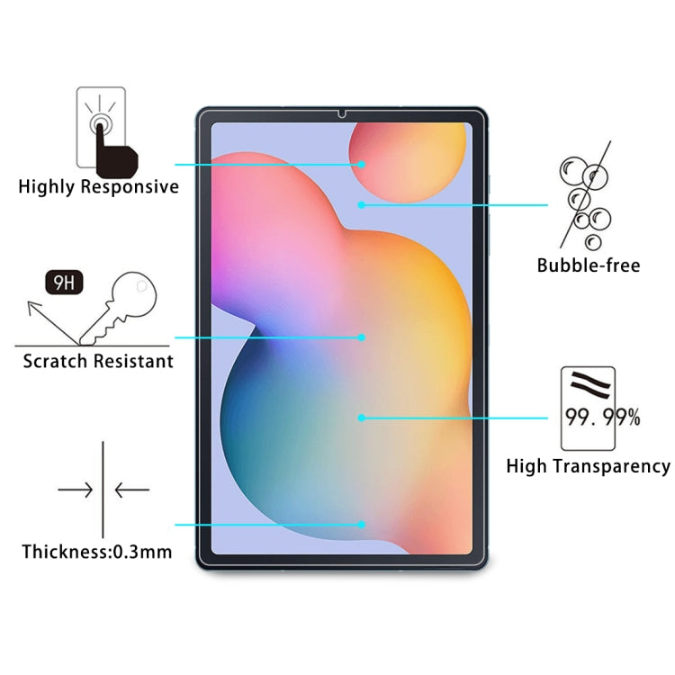 Lot de 25 films en verre trempé antidéflagrants 9H (0,3 mm) pour Galaxy Tab S6 Lite P610/P615/S6 Lite 2024, pour tablette Alcatel 3T 2019 10 pouces, pour Galaxy Tab S6 Lite P610/P615