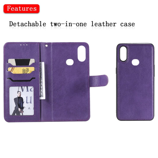 Galaxy phone case with attached lanyard and wallet storage in solid color finish