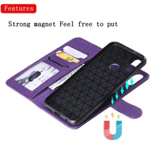 Protective flip cover for Galaxy A series showing interior card slots and cash pocket