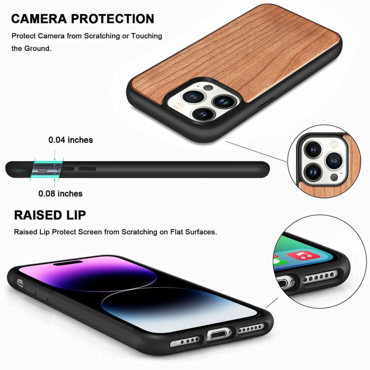 Coque de téléphone en TPU et bois massif