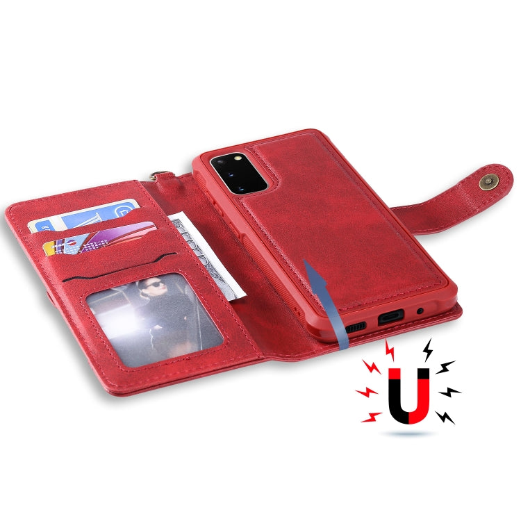 Multifunctional Detachable Magnetic Horizontal Flip Leather Case with Card Slots & Holder & Wallet, For Galaxy S20, For Galaxy S20 Plus, For Galaxy S20 Ultra