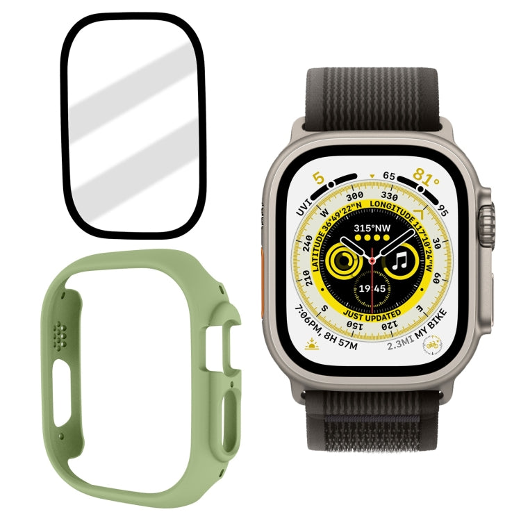 Tempered Glass Film Frosted PC Watch Case, For Apple Watch Ultra 49mm / Apple Watch Ultra 2 49mm, For Apple Watch Ultra 49mm / Apple Watch Ultra 2 49mm / Apple Watch Ultra 2 49mm