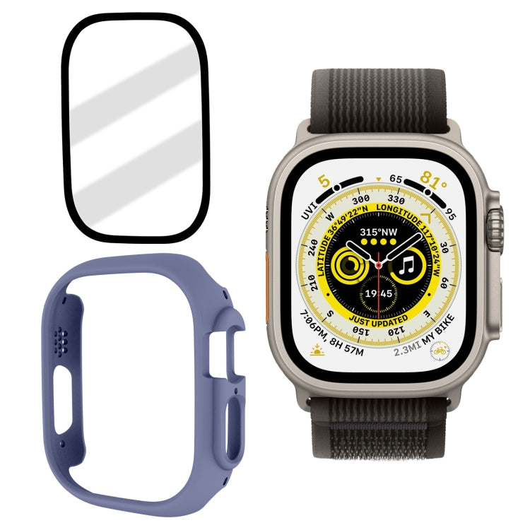 Tempered Glass Film Frosted PC Watch Case, For Apple Watch Ultra 49mm / Apple Watch Ultra 2 49mm, For Apple Watch Ultra 49mm / Apple Watch Ultra 2 49mm / Apple Watch Ultra 2 49mm