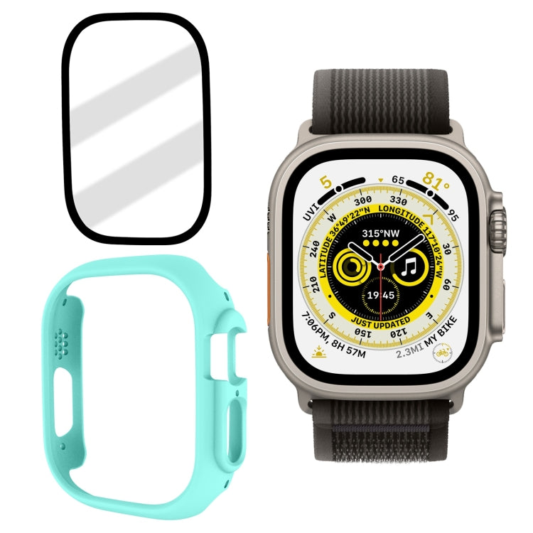 Tempered Glass Film Frosted PC Watch Case, For Apple Watch Ultra 49mm / Apple Watch Ultra 2 49mm, For Apple Watch Ultra 49mm / Apple Watch Ultra 2 49mm / Apple Watch Ultra 2 49mm