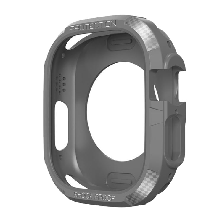 Three-proof TPU Carbon Fiber Protective Case, For Apple Watch Ultra 49mm / Apple Watch Ultra 2 49mm